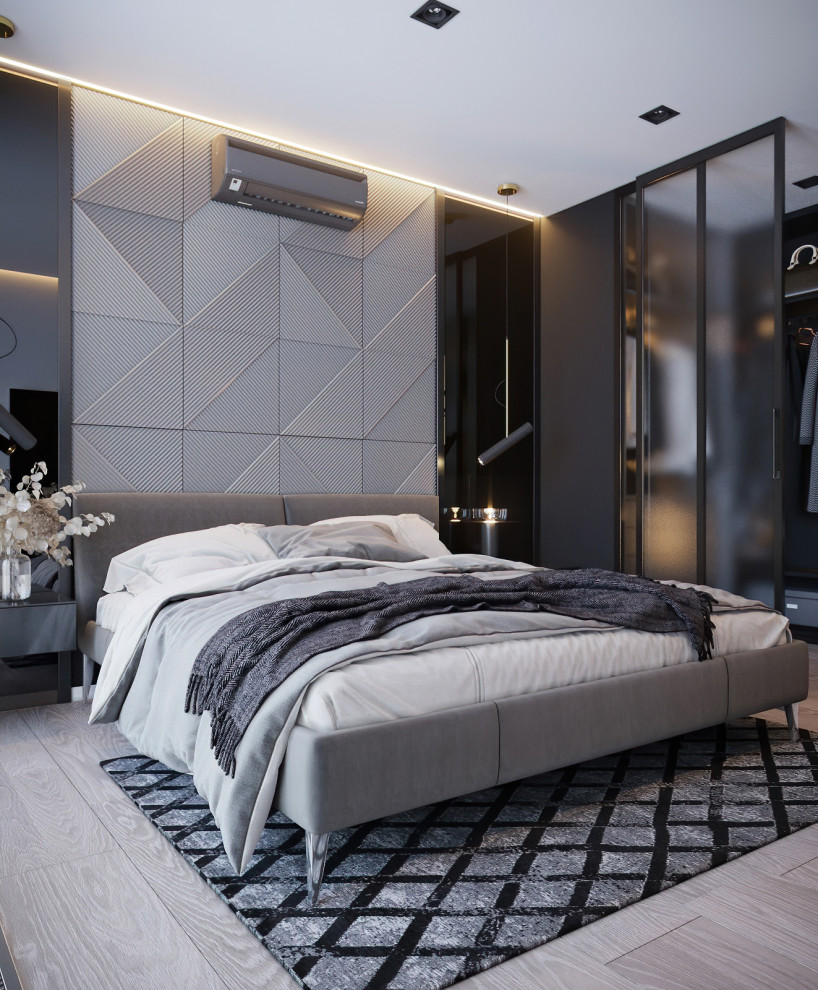 Квартира в спокойной цветовой гамме с нотками брутальности