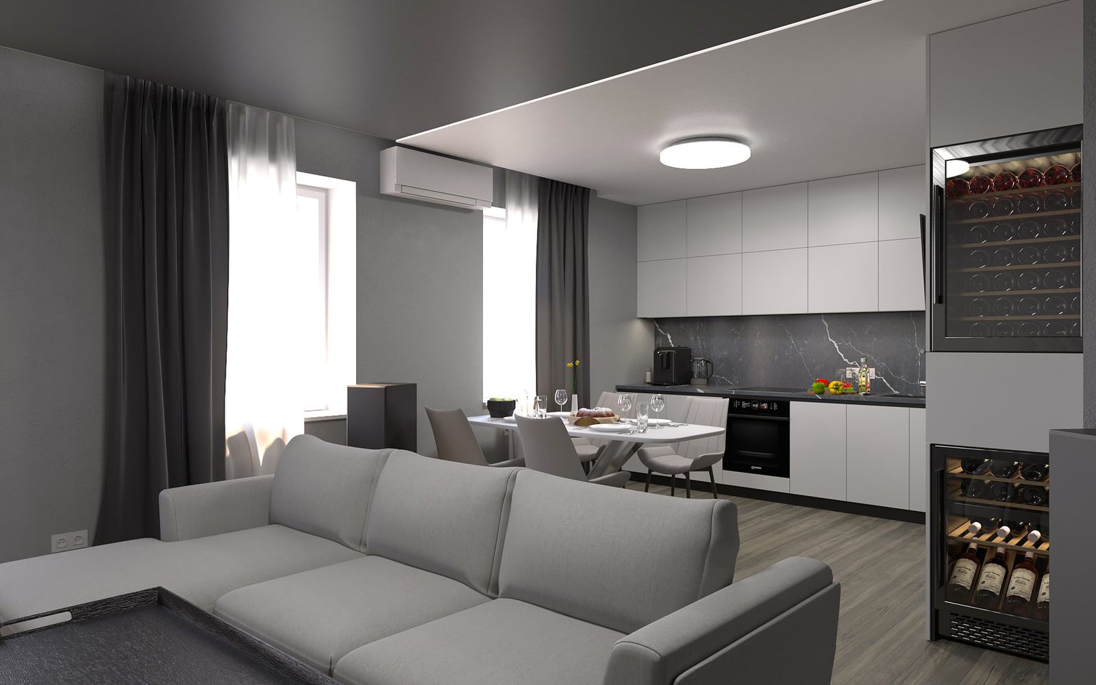 Дизайн проект квартиры 93м