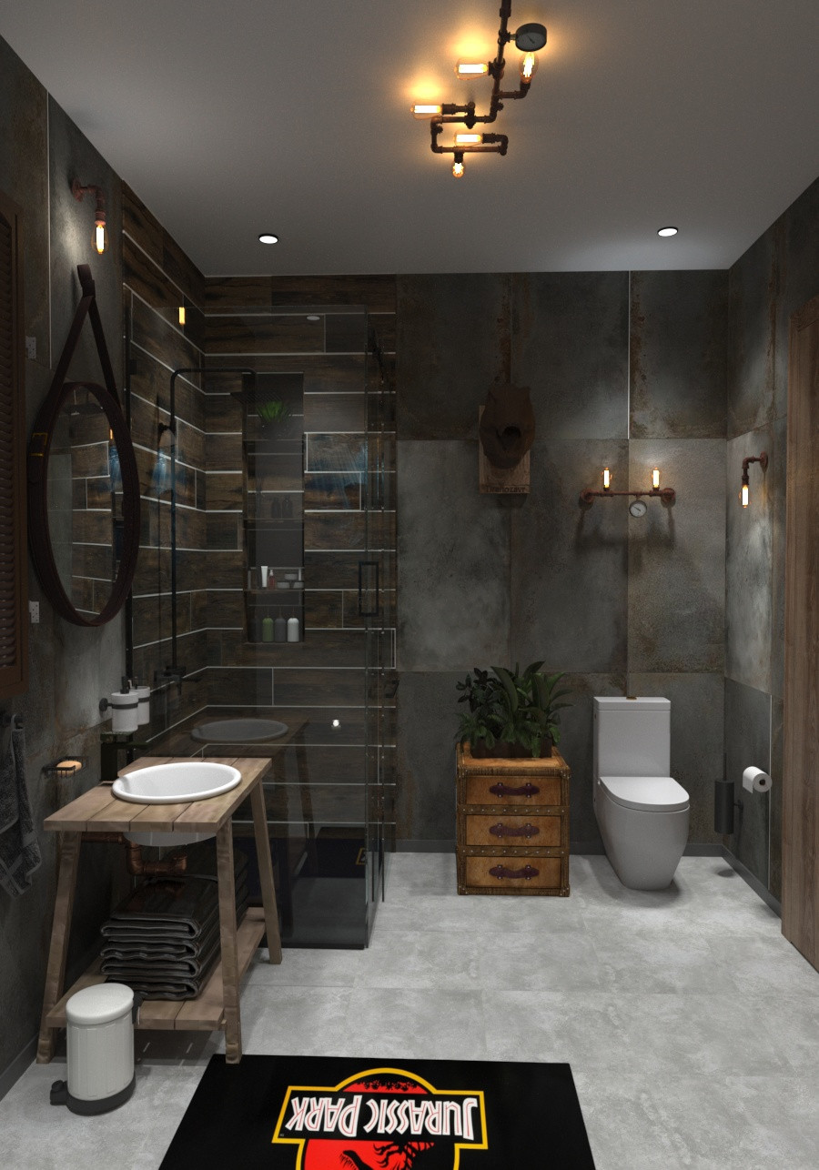 Обложка проекта: Industrial bathroom