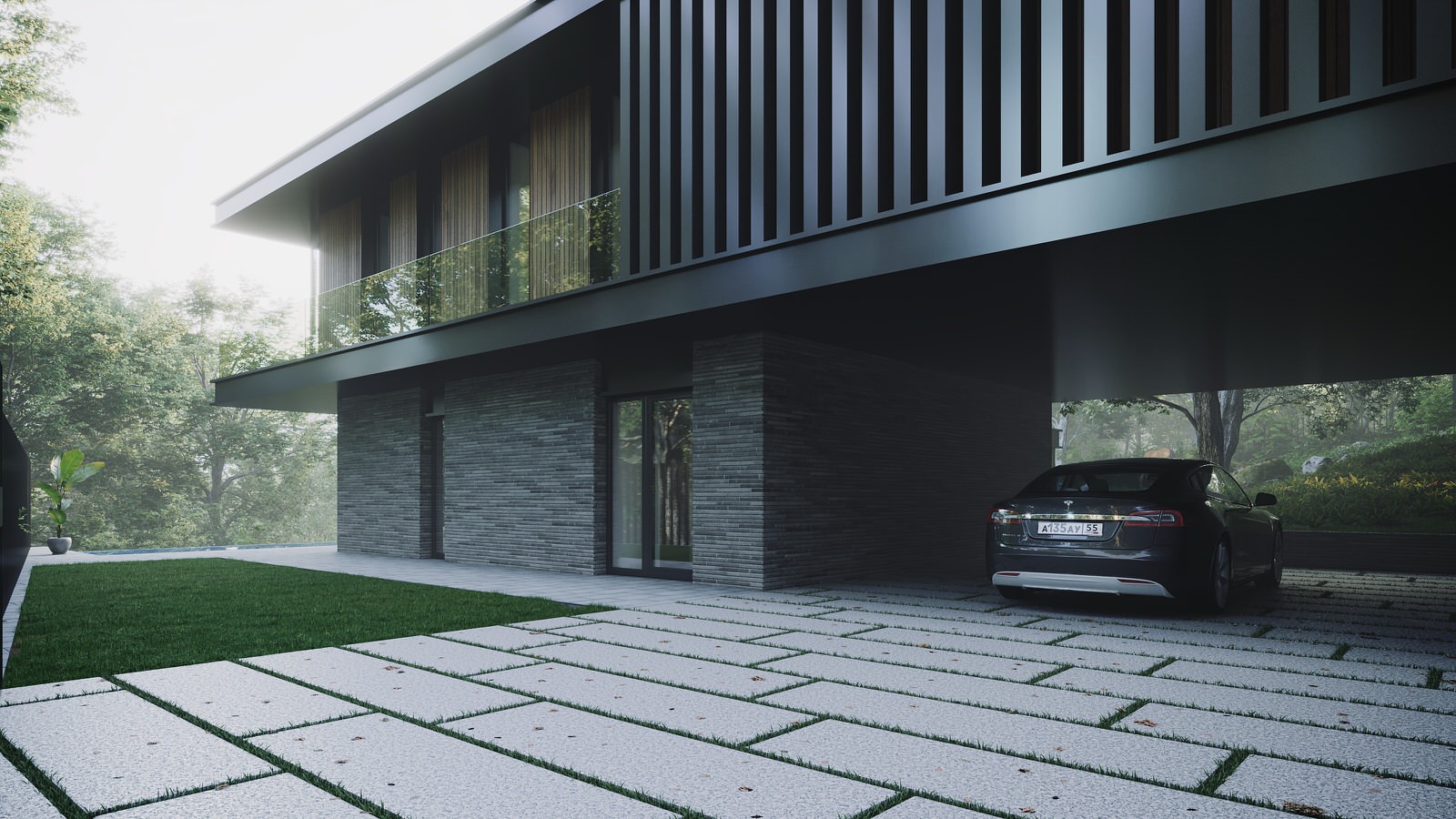 Дом с конем