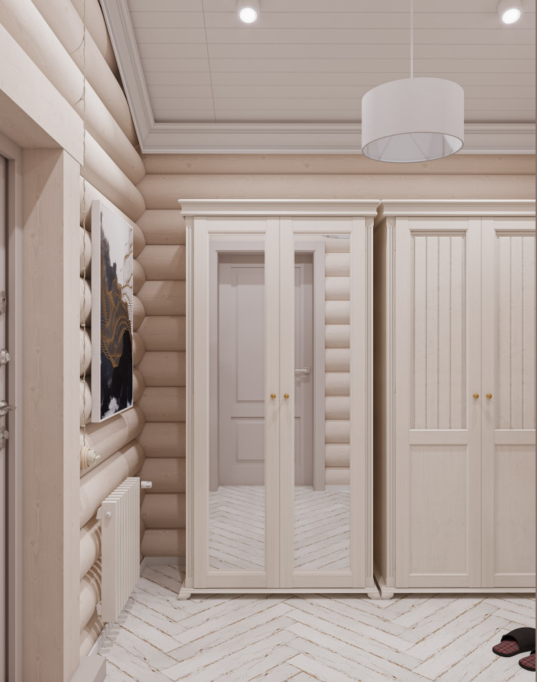 Авторский дом из бревна 135 м² для семьи с двумя детьми в КП Золотые Сосны