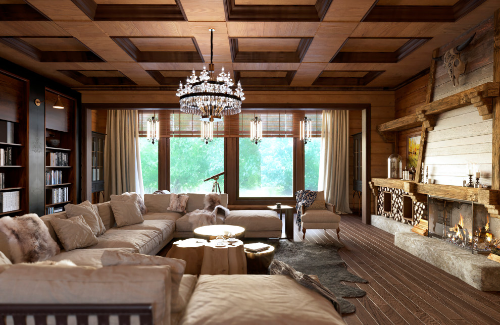 Проект интерьера в Деревянном доме в Подмосковье