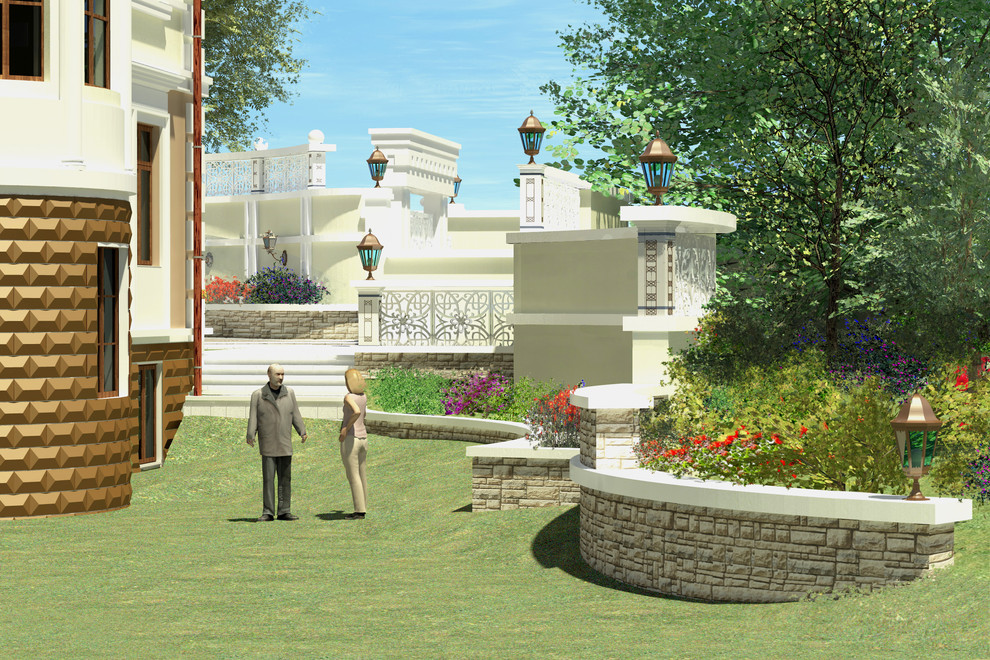 Классическая вилла в Новороссийске.