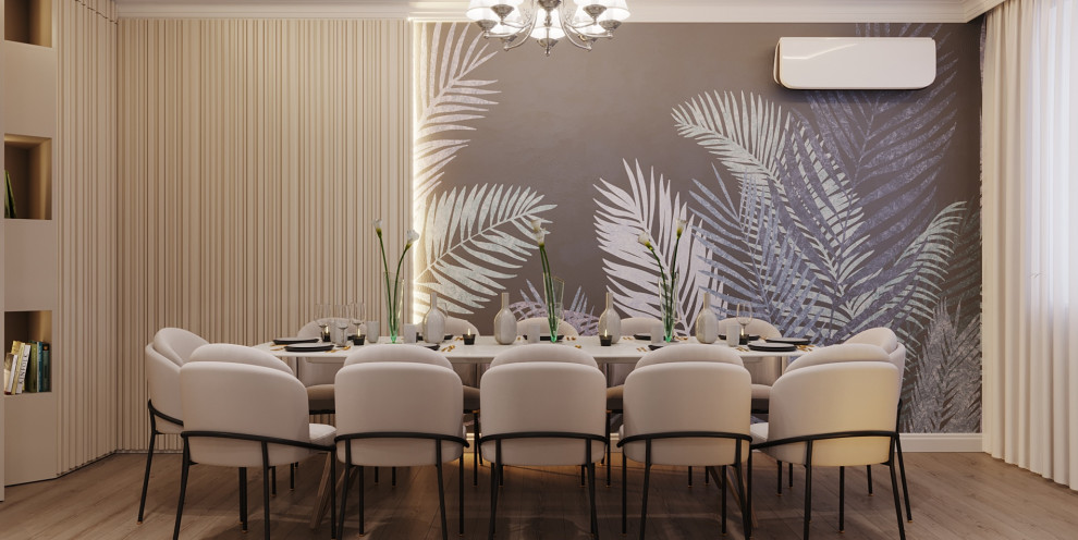 Современная гостиная с элементами классики