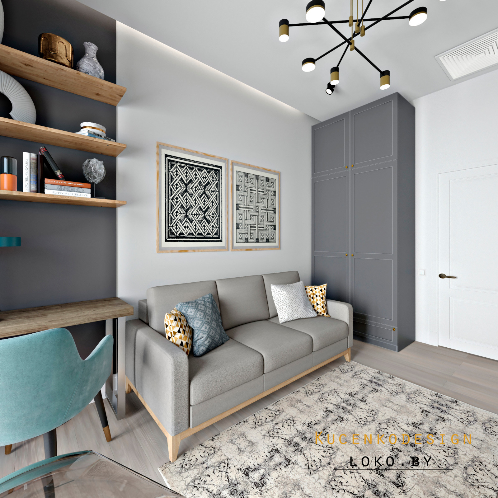 Обложка проекта: Дизайн интерьера коттеджа