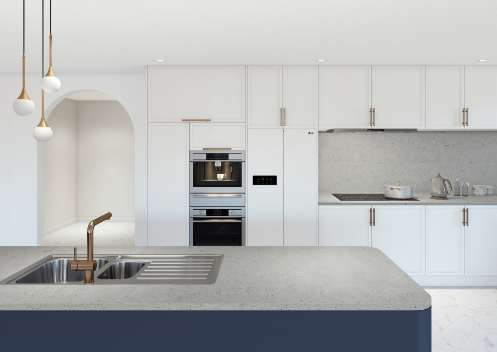 Обложка проекта: Кухонные столешницы из акрилового камня HI-MACS