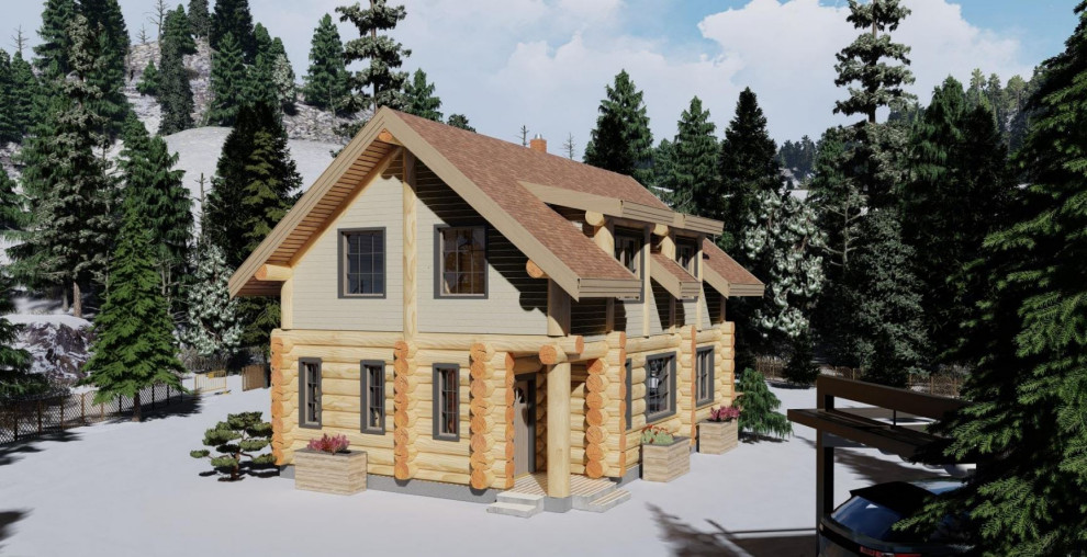 Обложка проекта: Дом по технологии Post and Beam