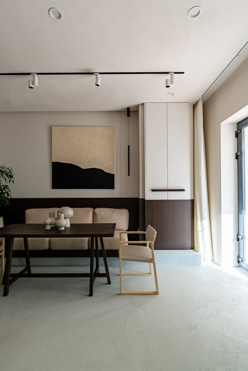 Софт-минимализм на мраморной кухне