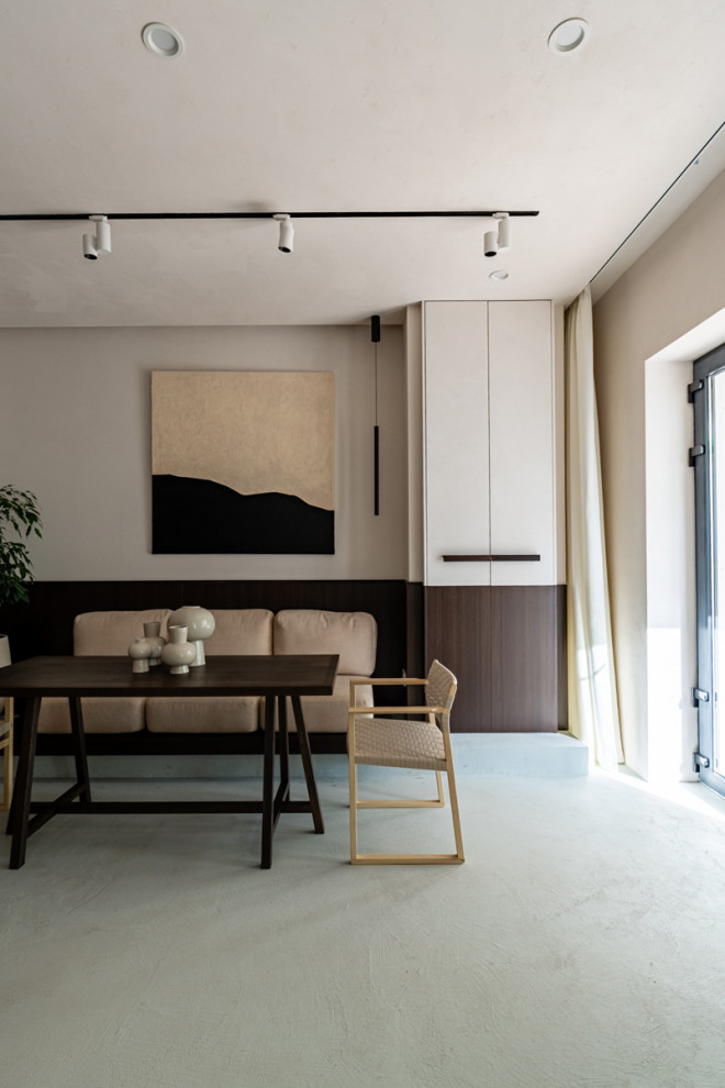 Софт-минимализм на мраморной кухне