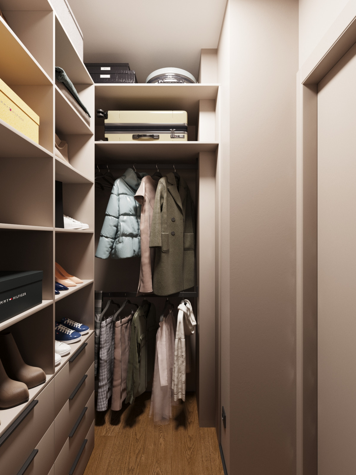 Дизайн-проект квартиры в темно серых тонах