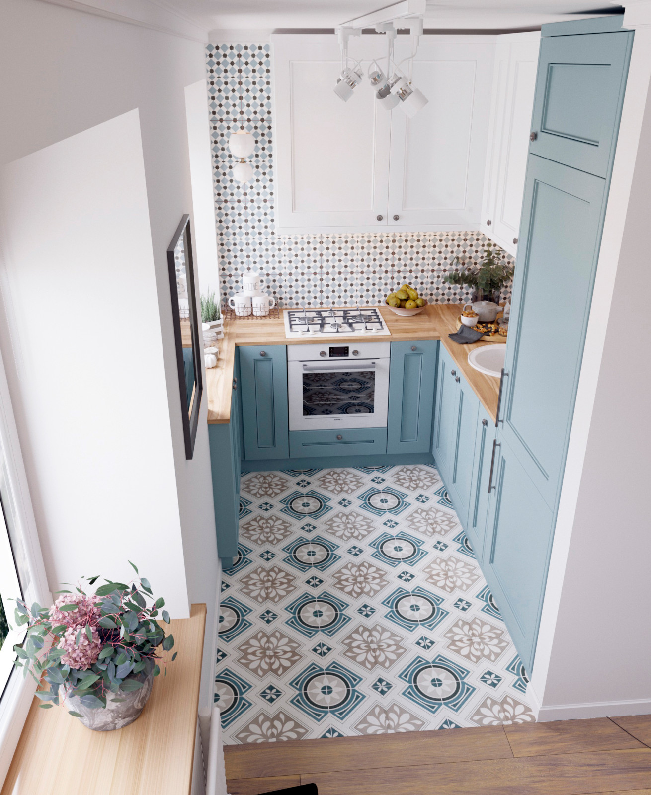 Квартира для молодой мамы и дочки 54 кв.м.