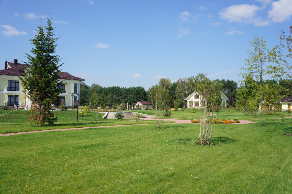 Ландшафтные работы  на частном объекте Георгиевская