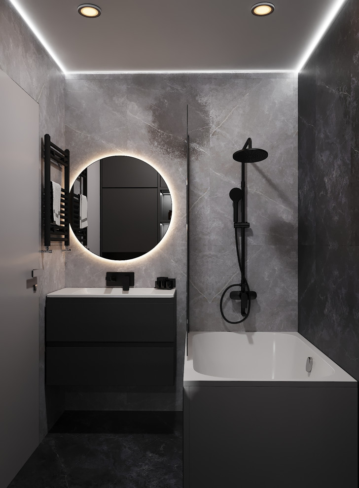 Квартира в темных тонах