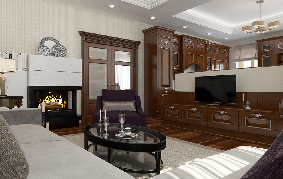 Гостиная в частном доме в Костроме.