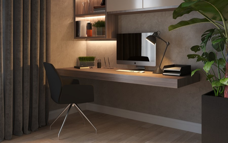 Обложка проекта: Кабинет-гостиная