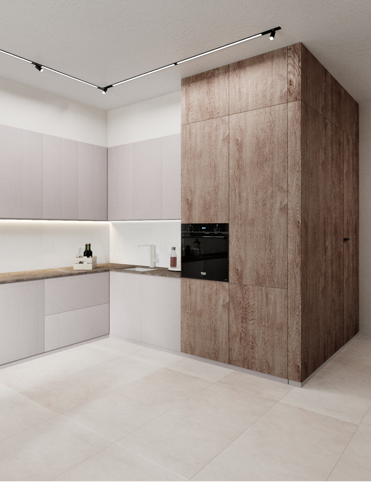 Светлая квартира для молодой девушки