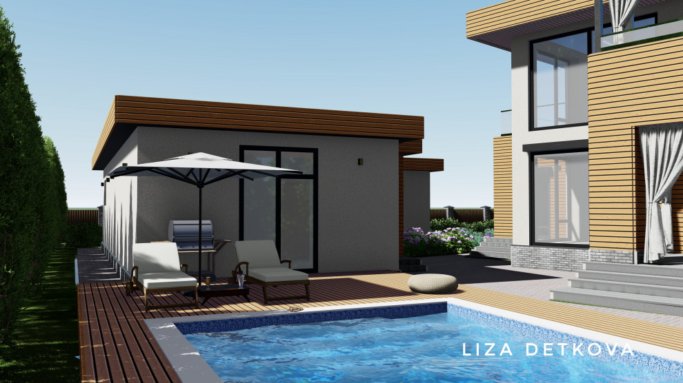 Усадьба: дом, баня, ландшафтный дизайн