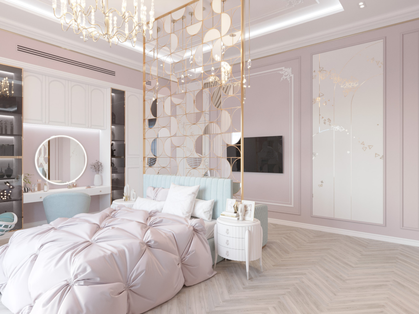 Обложка проекта: Большая детская с перегородкой