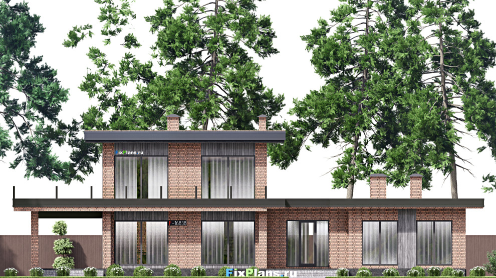 Проект одноэтажного дома 13х24м S325м2 F-16838