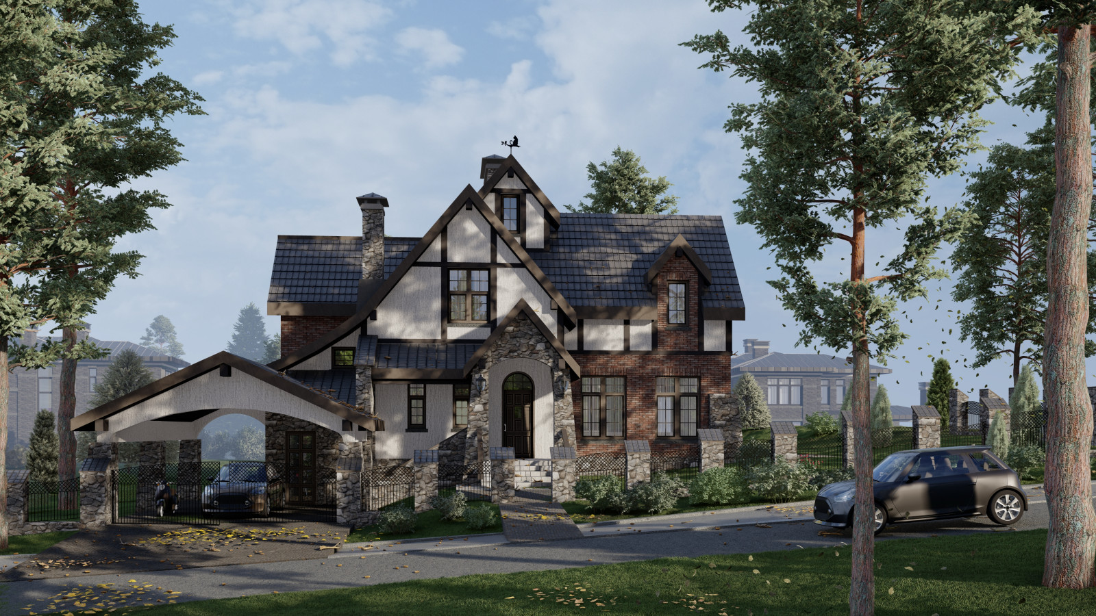 Обложка проекта: Дом с фахверками