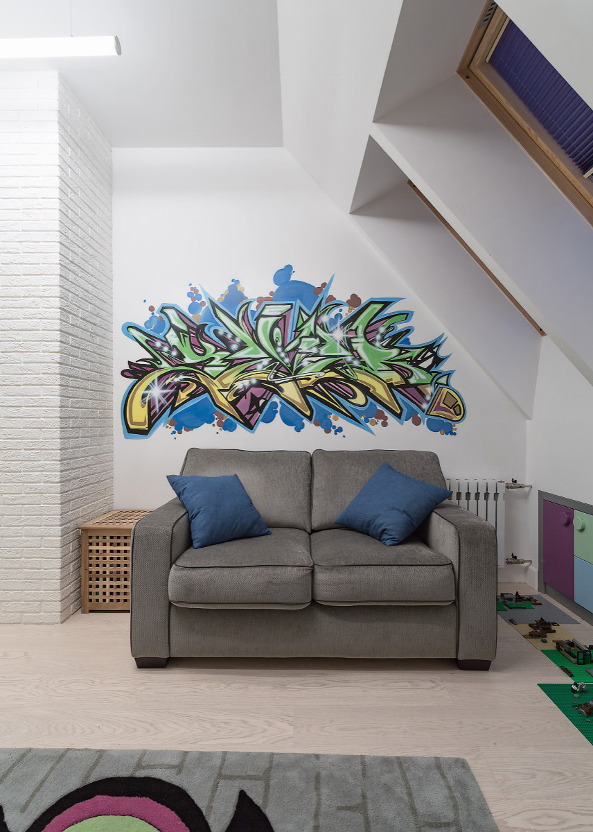 Замечательная двухуровневая квартира с фантастическим детским этажом