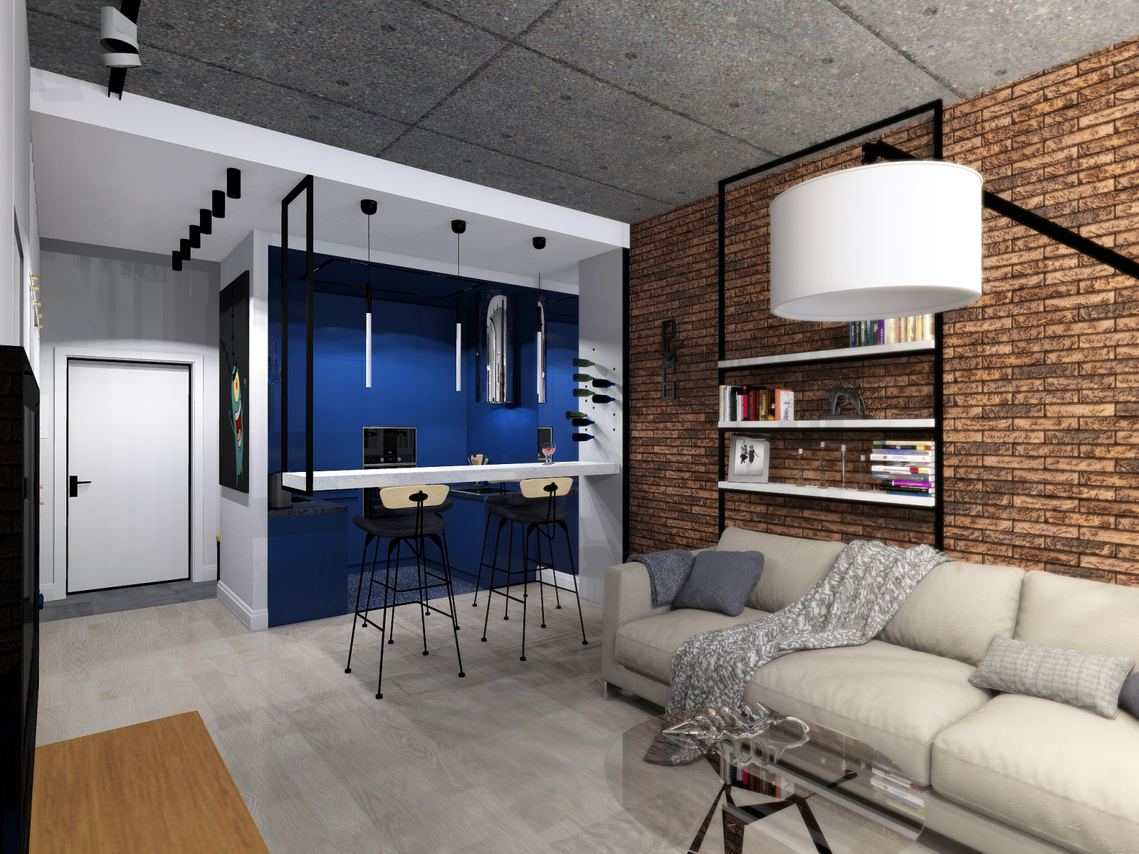 ЗАДОРНАЯ КВАРТИРА В СТИЛЕ ЛОФТ