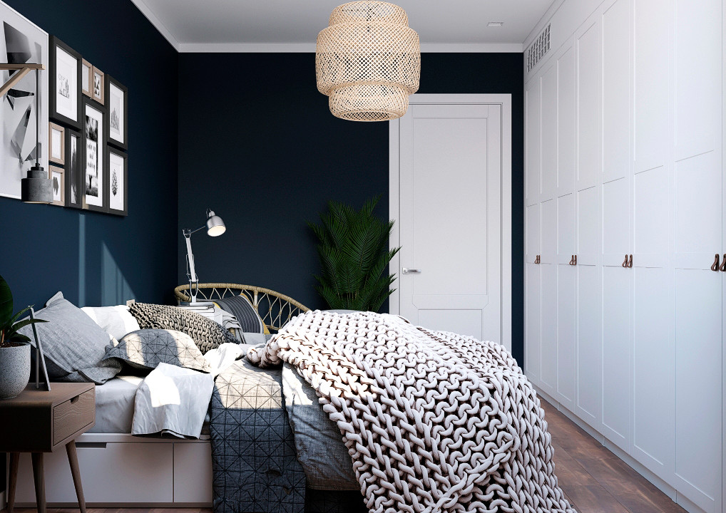 Двухкомнатная квартира в скандинавском стиле, Москва