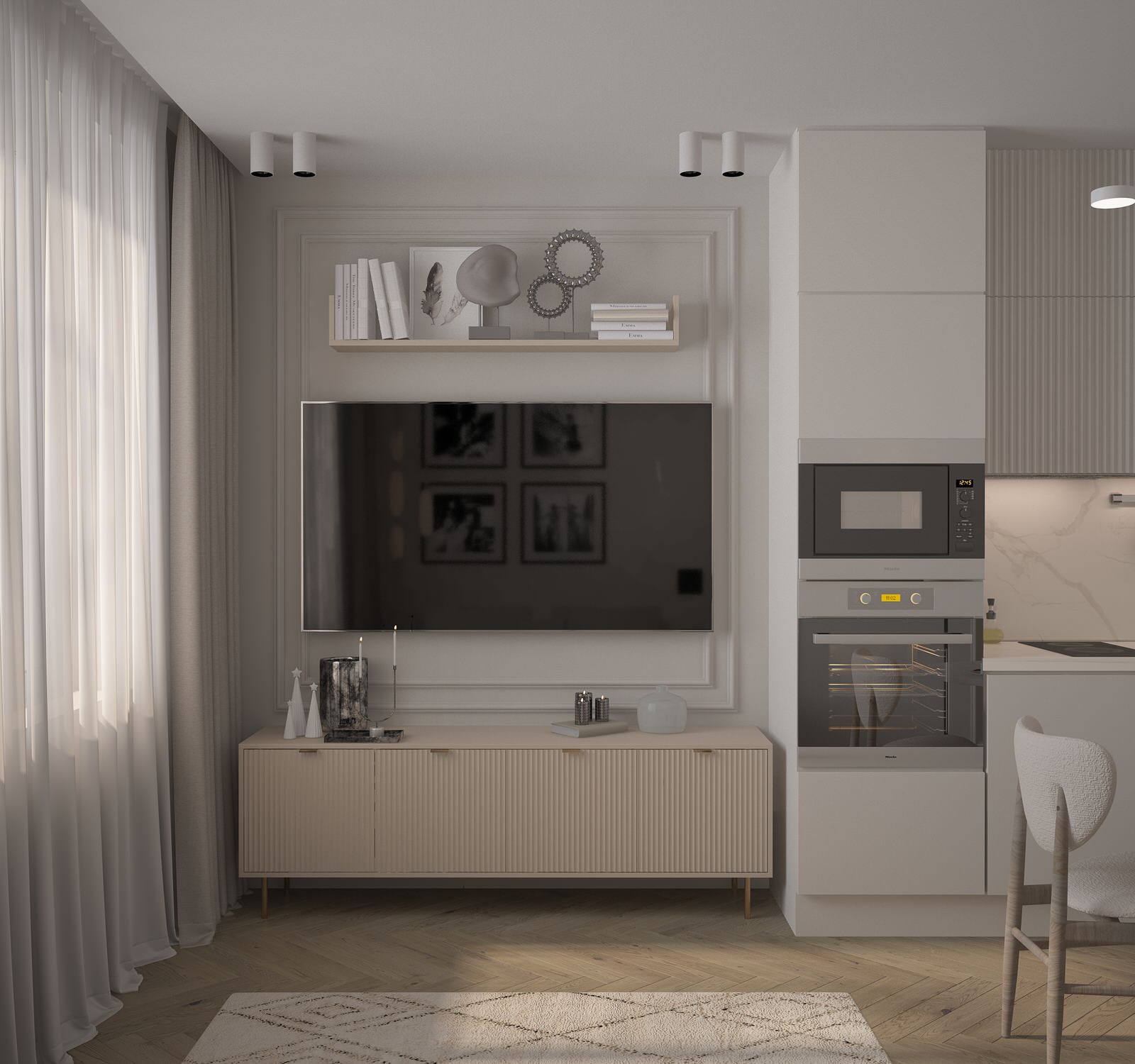 Проект однокомнатной квартиры 45 кв.м.