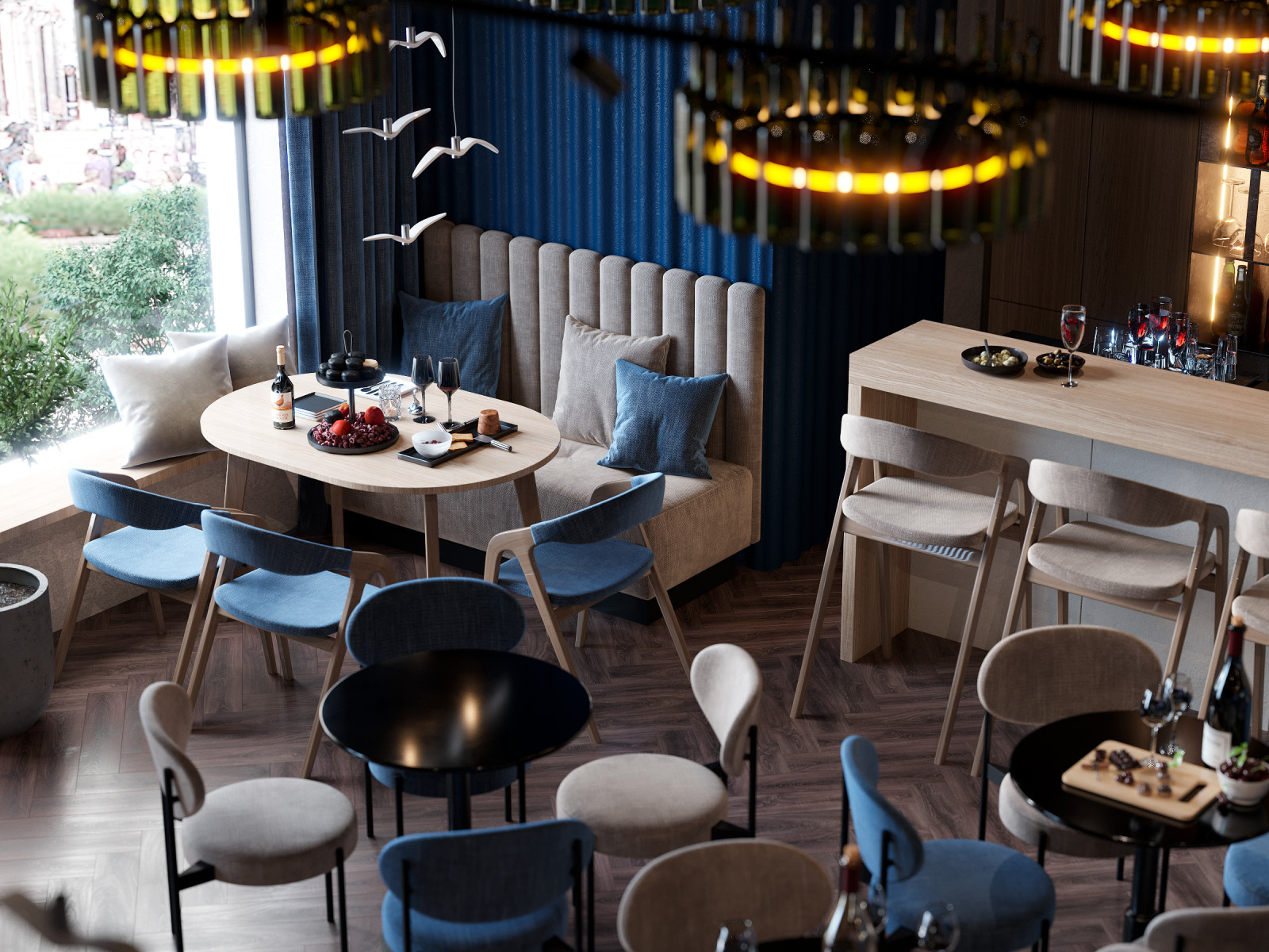 Дизайн ресторана у реки