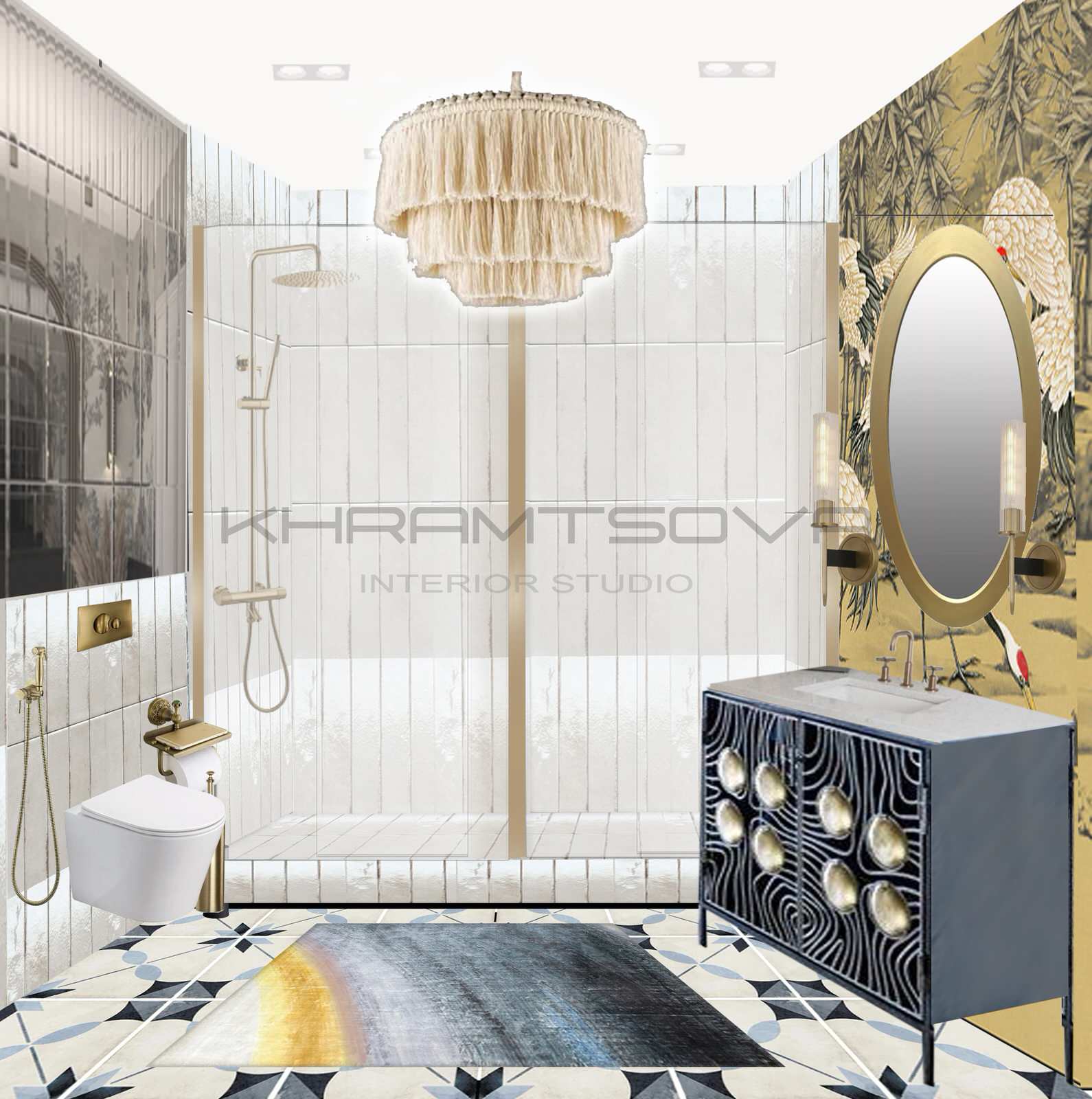 Обложка проекта: Концепция санузла вариант 3
