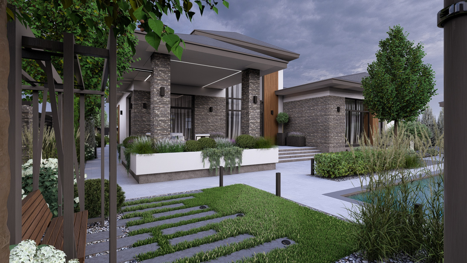 Современный сад в г.Ейск