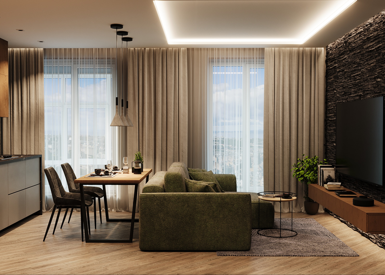 г. Иваново, Дизайн-проект евродвушки 57 м2