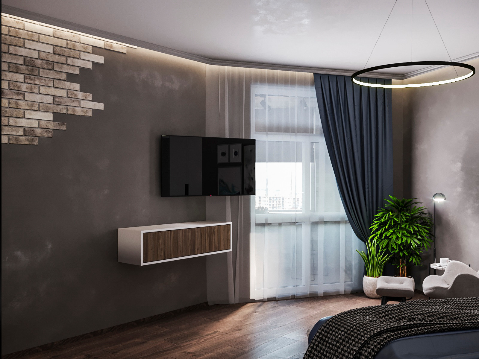 Квартира в г.Королев. современном стиле с элементами лофт