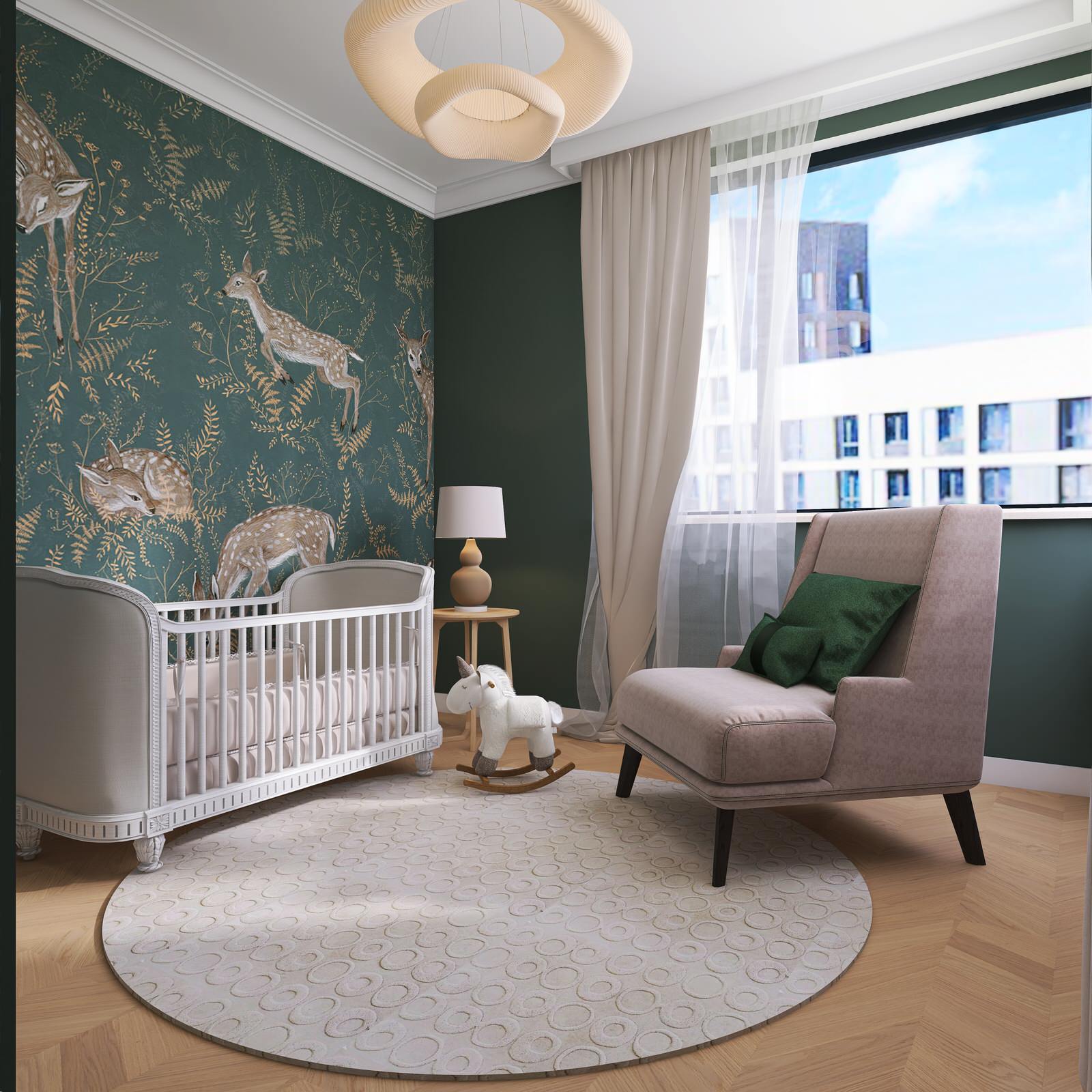 3 комнатная квартира в современном стиле для молодой семьи, Москва