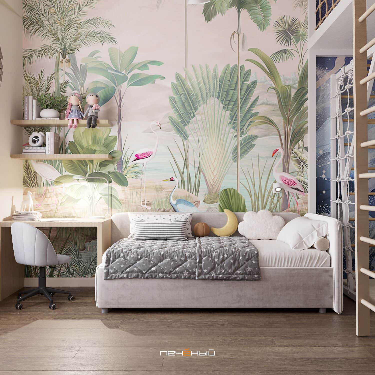 2024 Дизайн 4-комн. квартиры 90 м² в стиле неоклассика, Москва, ЖК GreenPark
