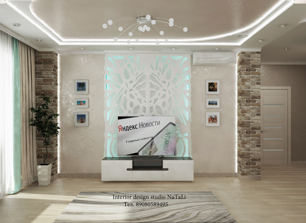 Дизайн интерьера квартиры в Ньютоне в современном стиле