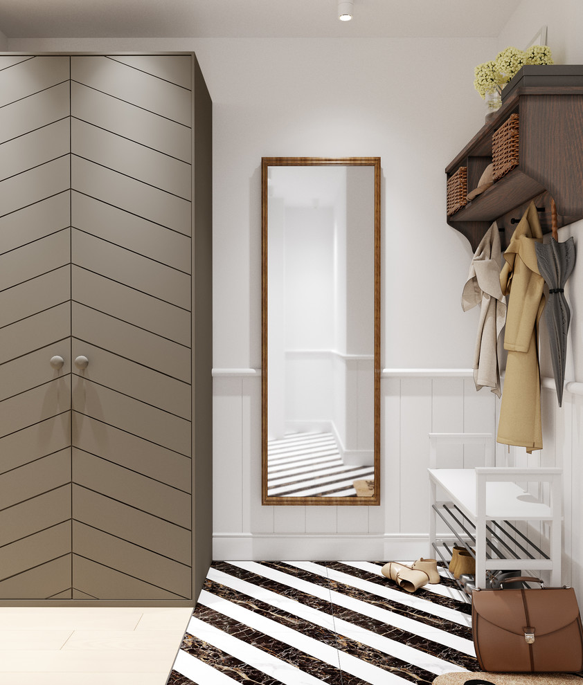 Светлый интерьер с яркими акцентами