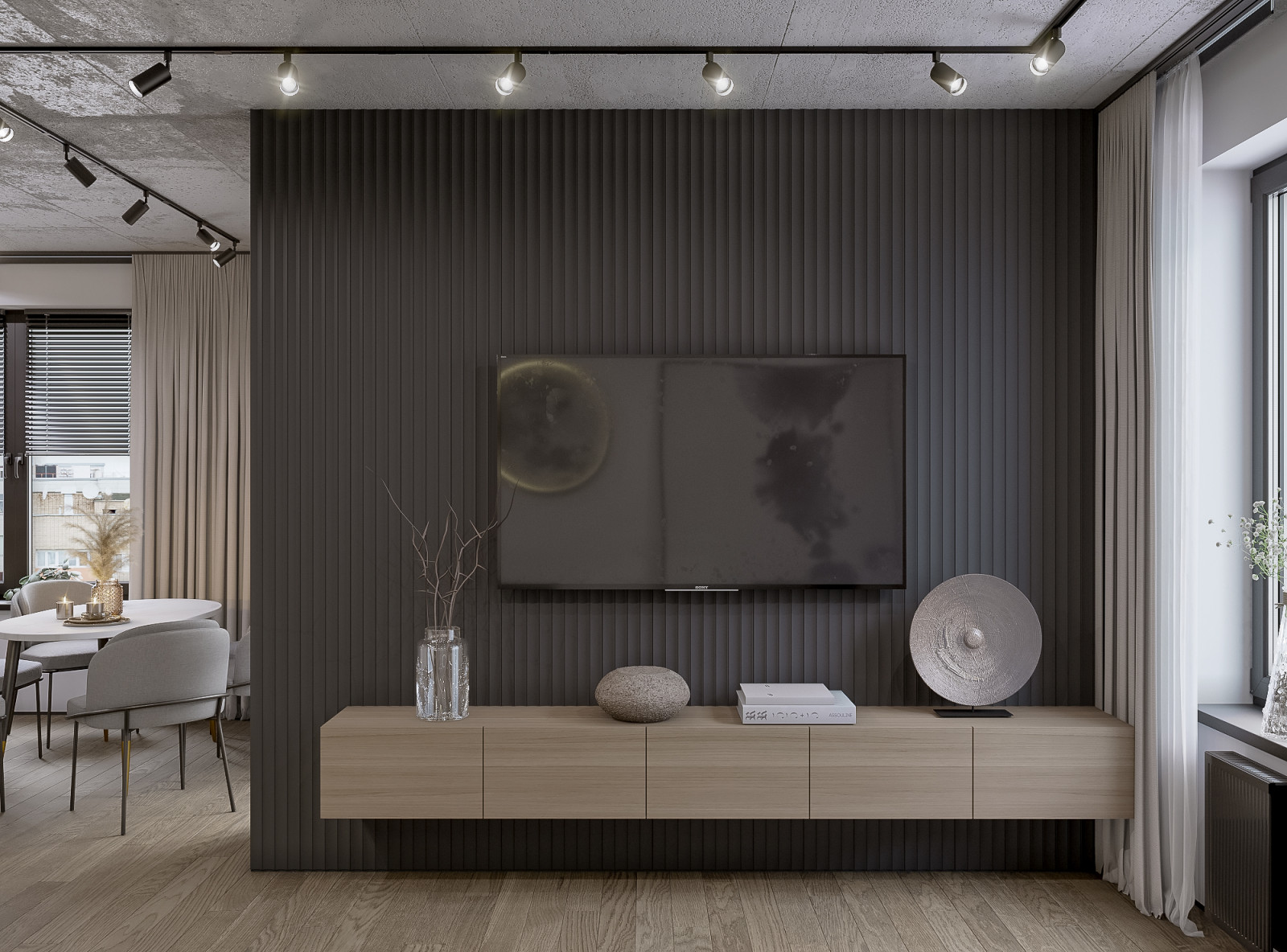 Квартира в современном стиле с элементами Лофт