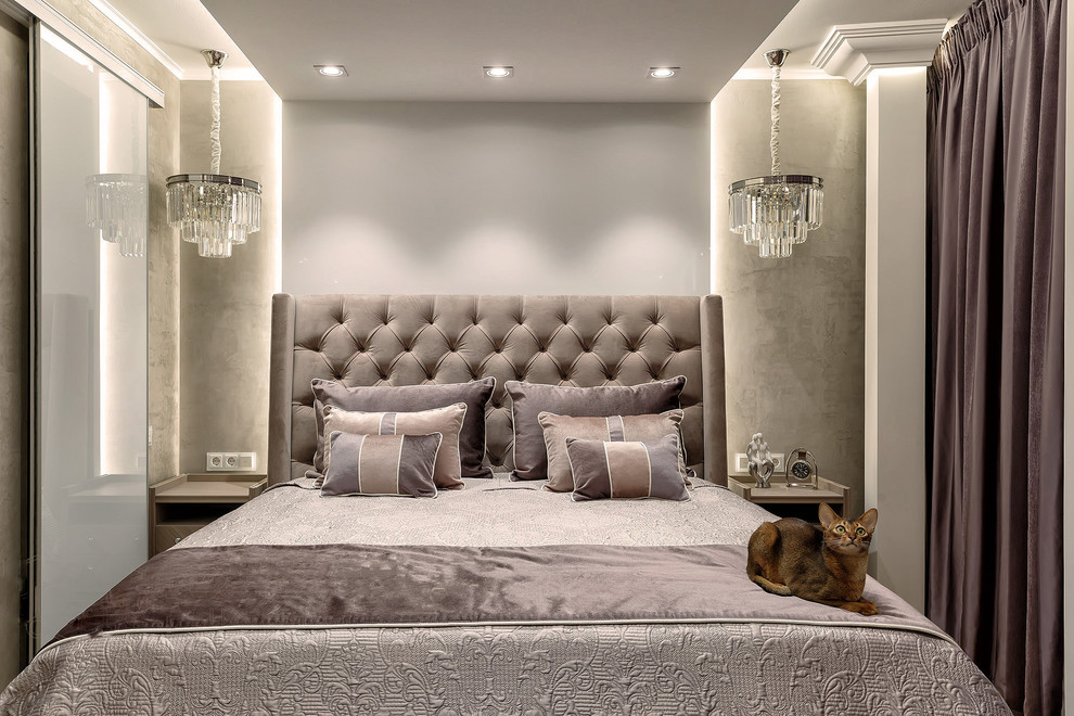 Интерьер двухуровневой квартиры с панорамными окнами, Санкт-Петербург