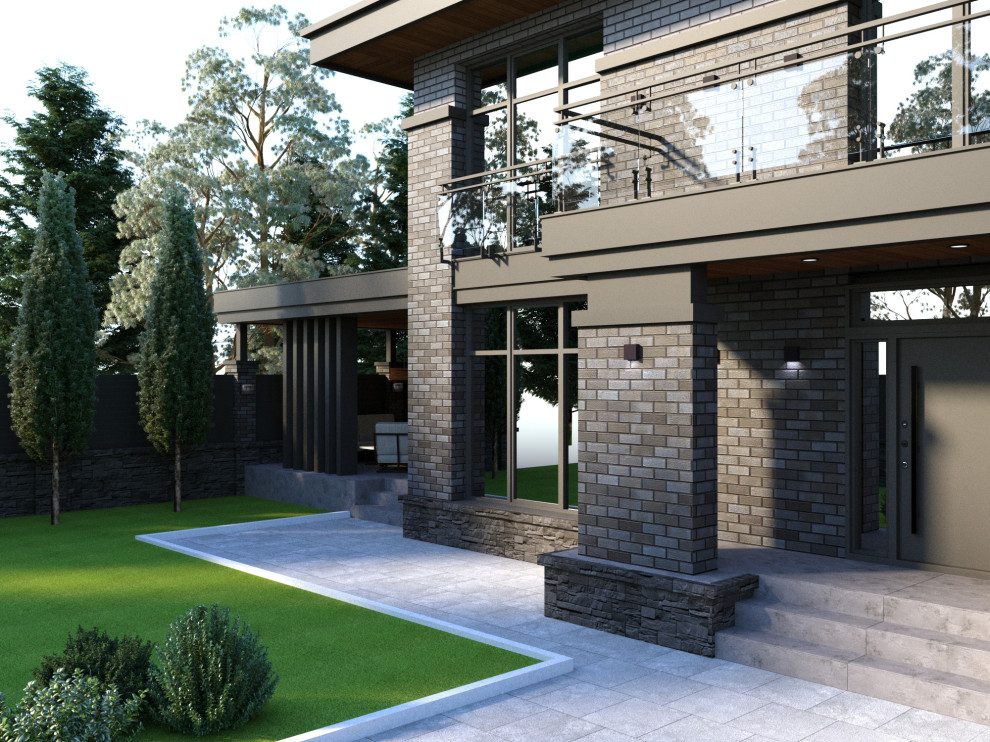 Индивидуальный жилой дом в стиле Райта