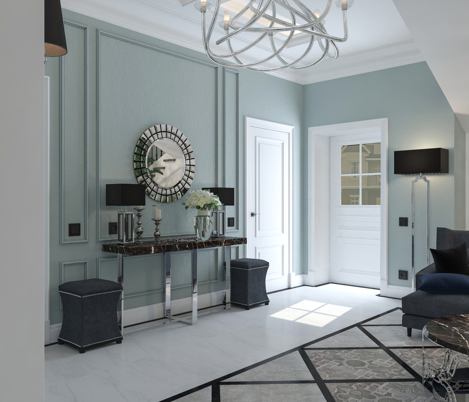 Холл "Clair et recherché"