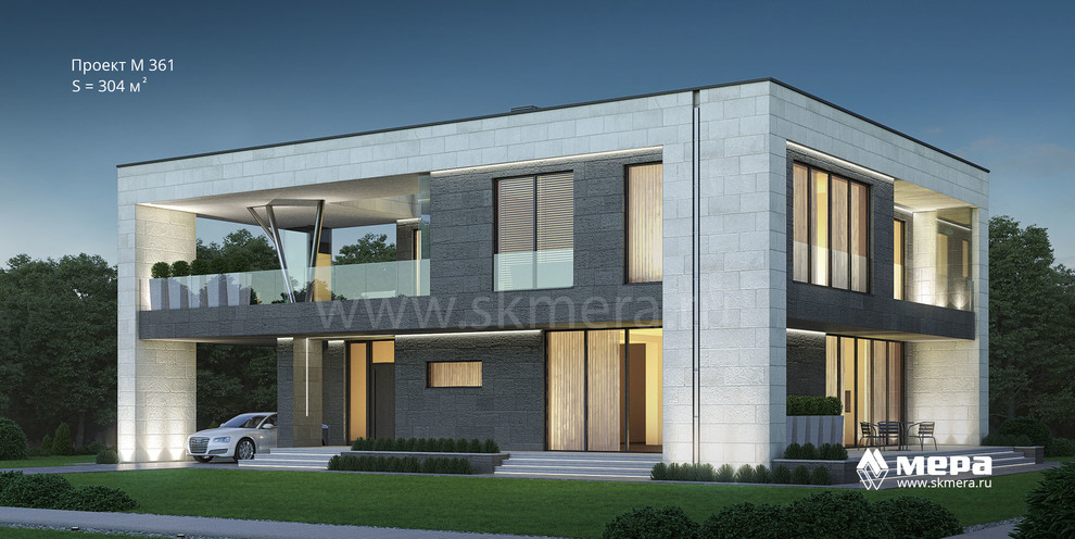 Современные каменные дома