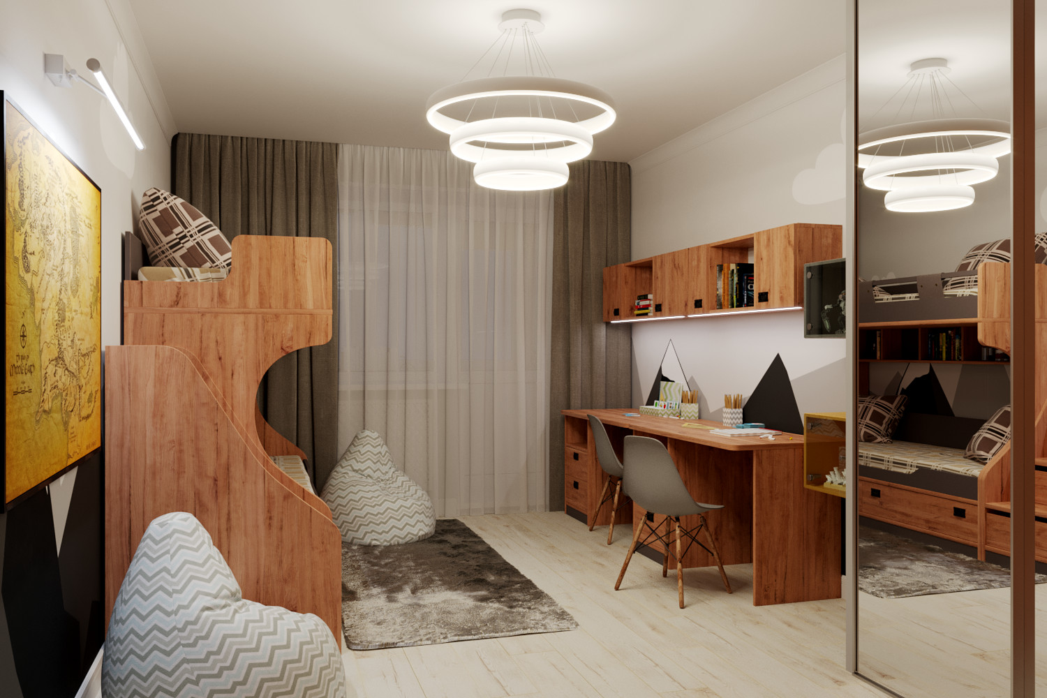 Дизайн-проект квартиры в стиле "эклектика"