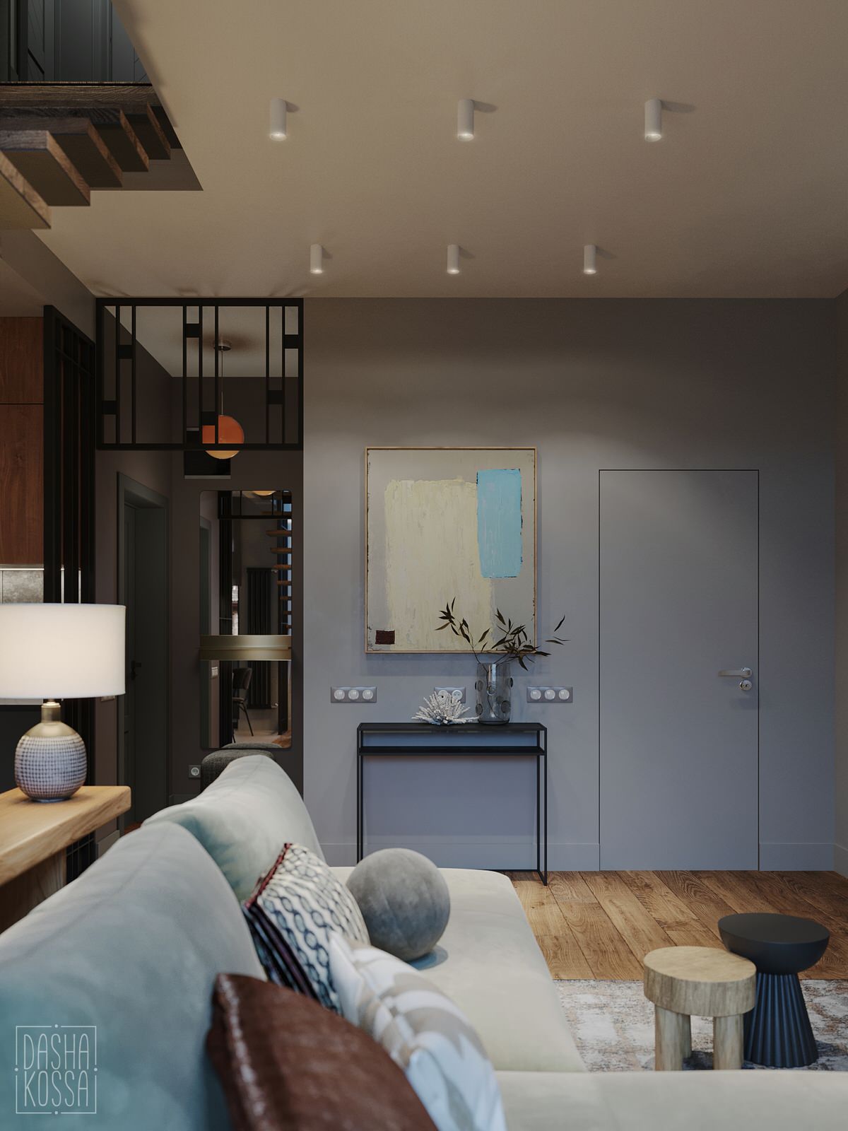 Двухуровневая квартира для загородной жизни в комфортных условиях