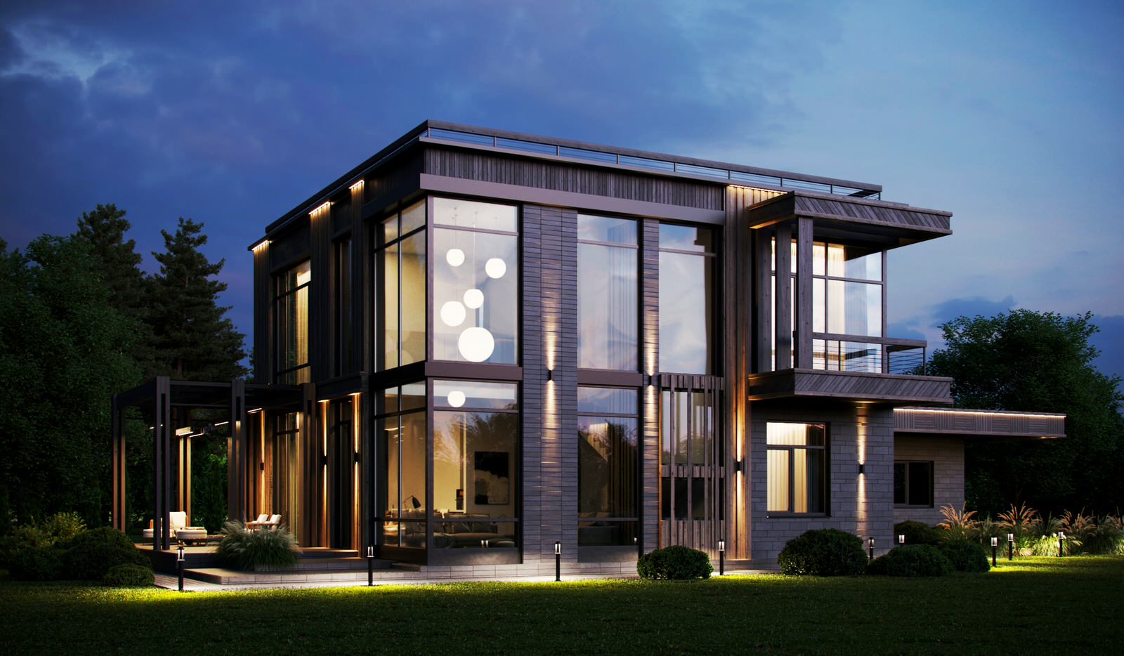 Современный коттедж в скандинавском стиле