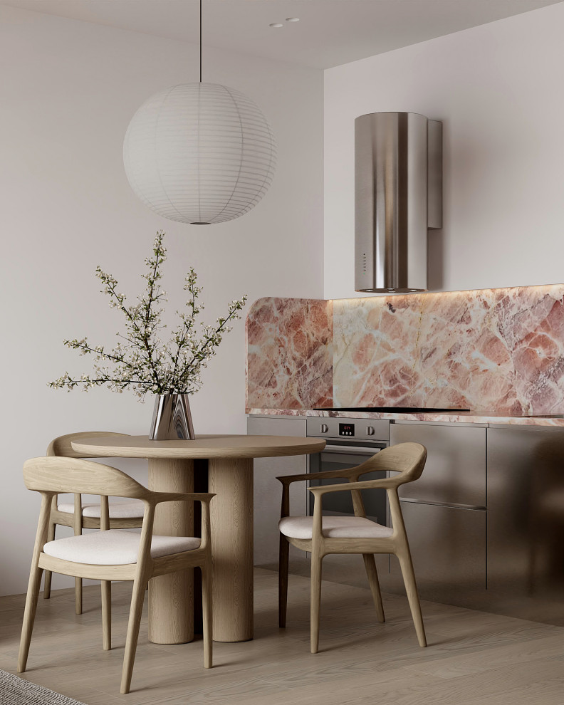 Обложка проекта: Квартира с розовым мрамором