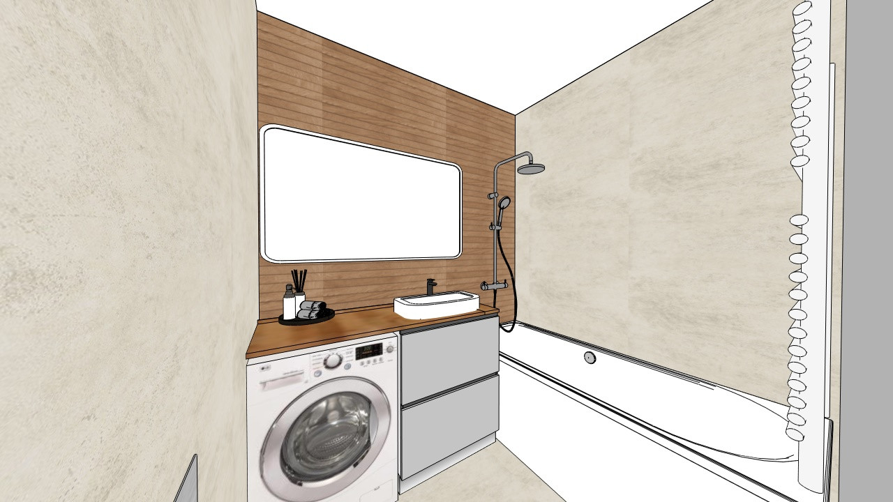 Обложка проекта: ЖК Видный берег, Санузел (скетчи)