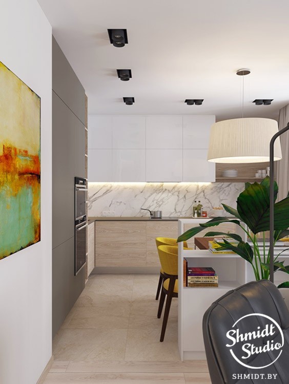 Проект "Сочный" в центре столицы, 80м2