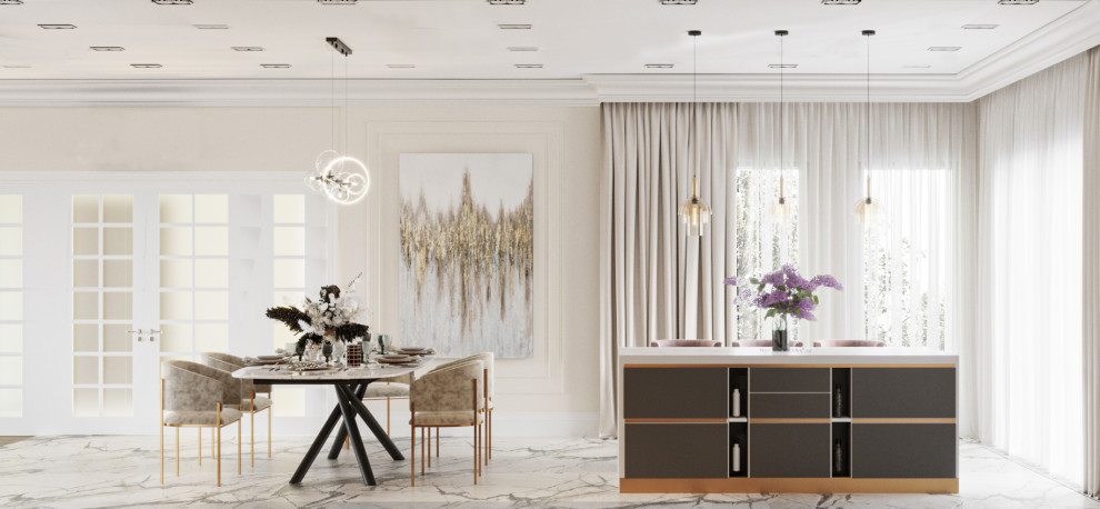 Частный дом в стиле неоклассика и лофт