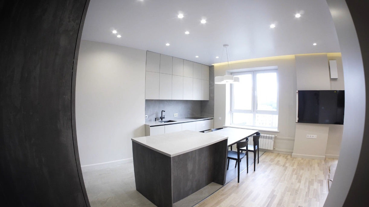 Обложка проекта: Четырехкомнатная на Маковского по дизайн-проекту